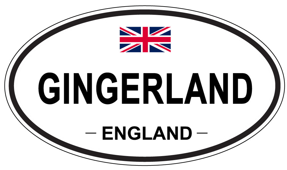 GINGERLAND, England - Oval Magnet