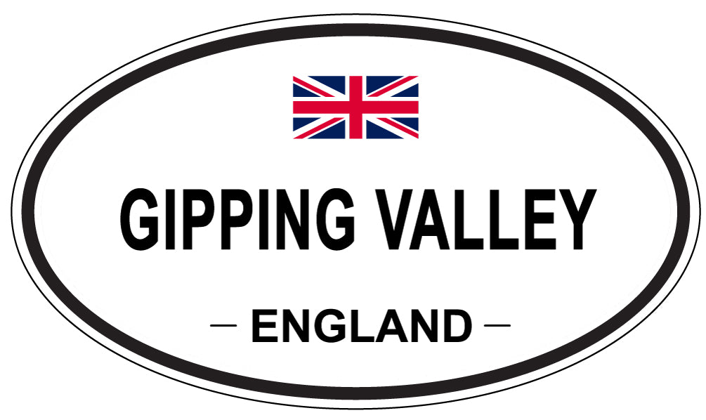 GIPPING VALLEY, England - Oval Magnet