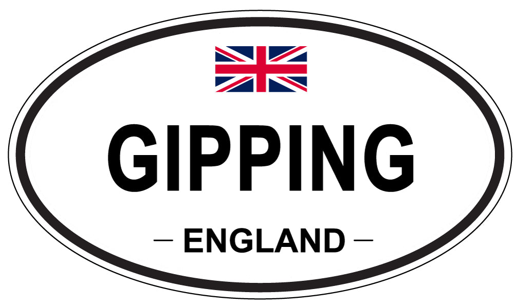 GIPPING, England - Oval Magnet