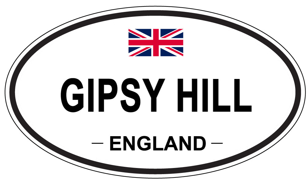 GIPSY HILL, ENGLAND - Oval Sticker