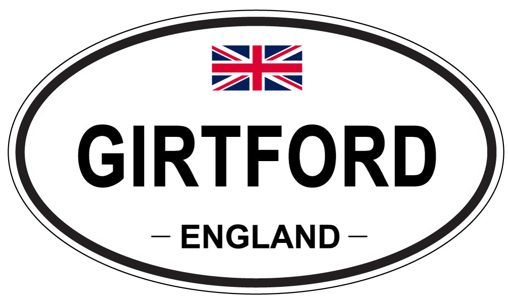 GIRTFORD, ENGLAND - Oval Sticker