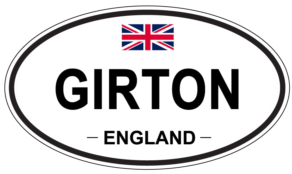 GIRTON, ENGLAND - Oval Sticker