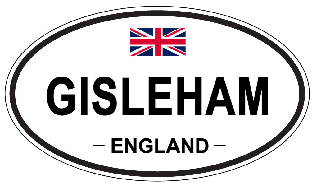 GISLEHAM, ENGLAND - Oval Sticker