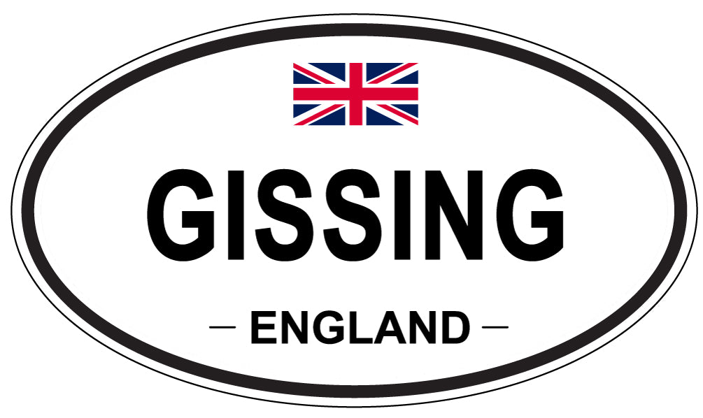 GISSING, England - Oval Magnet