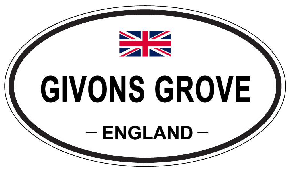 GIVONS GROVE, England - Oval Magnet