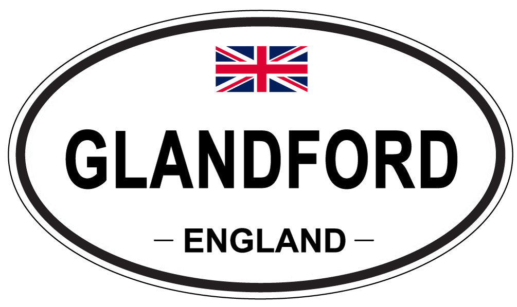 GLANDFORD, ENGLAND - Oval Sticker