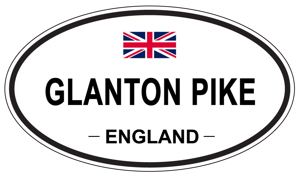 GLANTON PIKE, ENGLAND - Oval Sticker