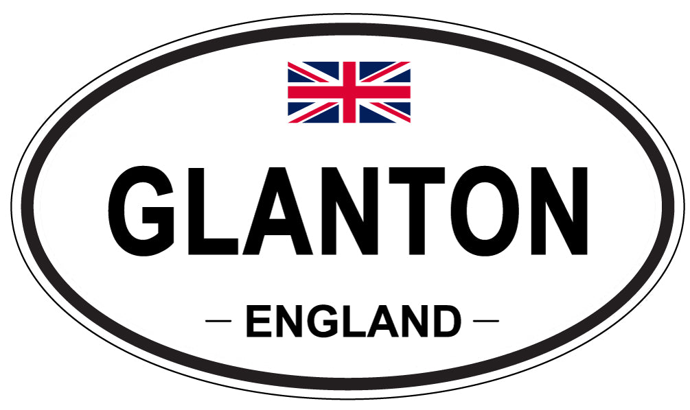 GLANTON, ENGLAND - Oval Sticker