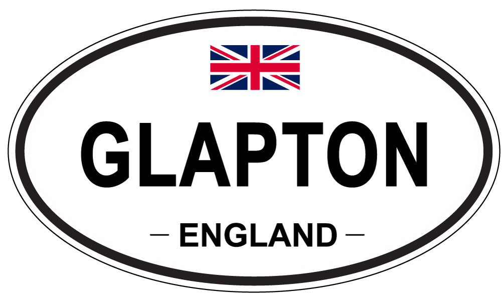 GLAPTON, ENGLAND - Oval Sticker