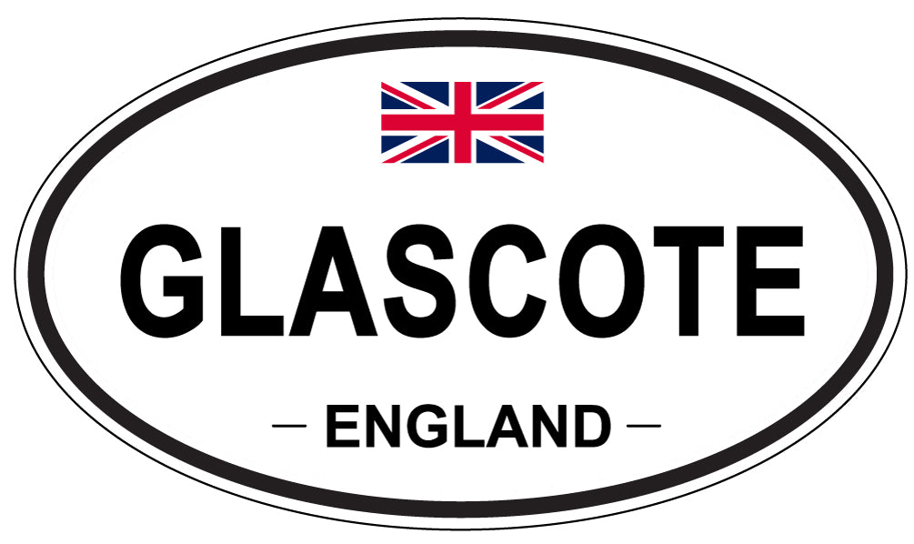 GLASCOTE, ENGLAND - Oval Sticker