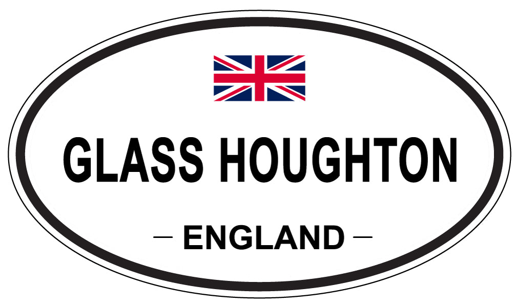 GLASS HOUGHTON, England - Oval Magnet