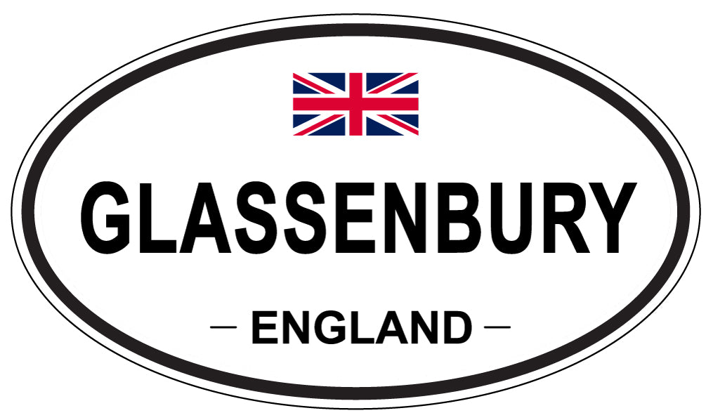 GLASSENBURY, England - Oval Magnet