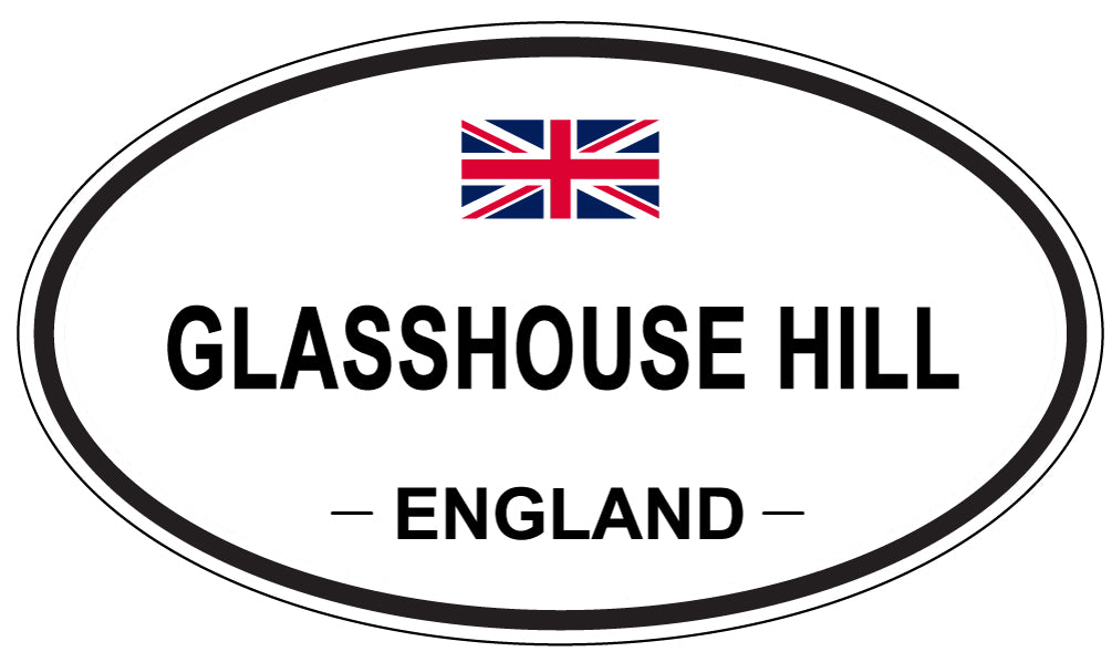 GLASSHOUSE HILL, ENGLAND - Oval Sticker