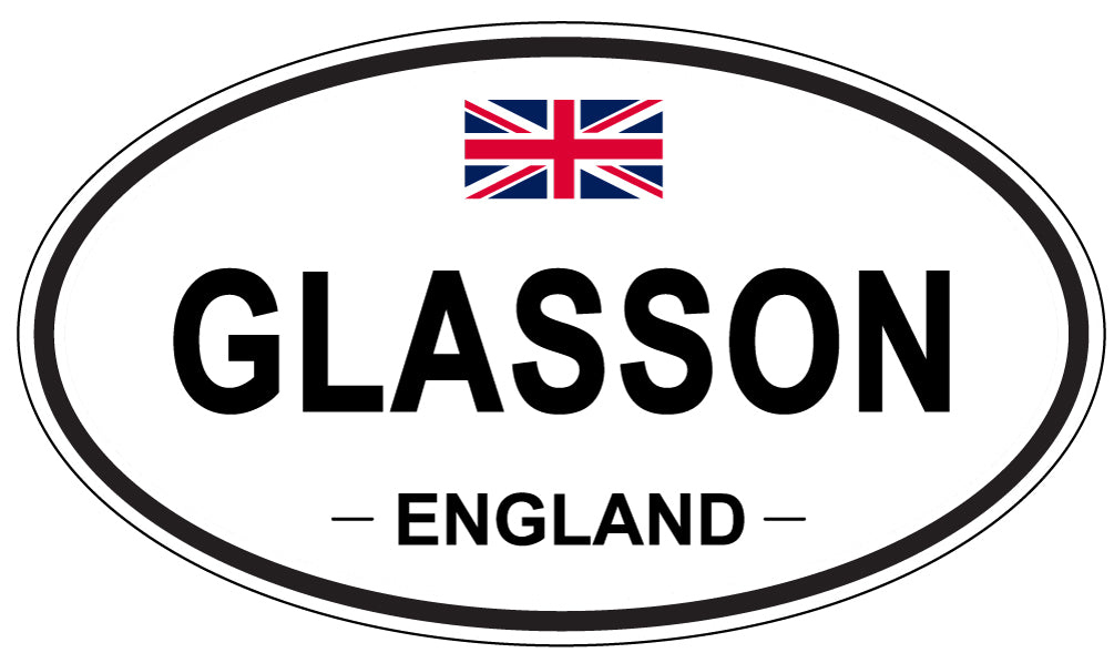 GLASSON, England - Oval Magnet