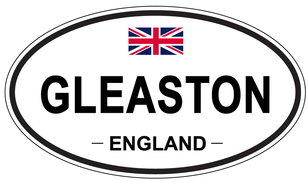 GLEASTON, ENGLAND - Oval Sticker