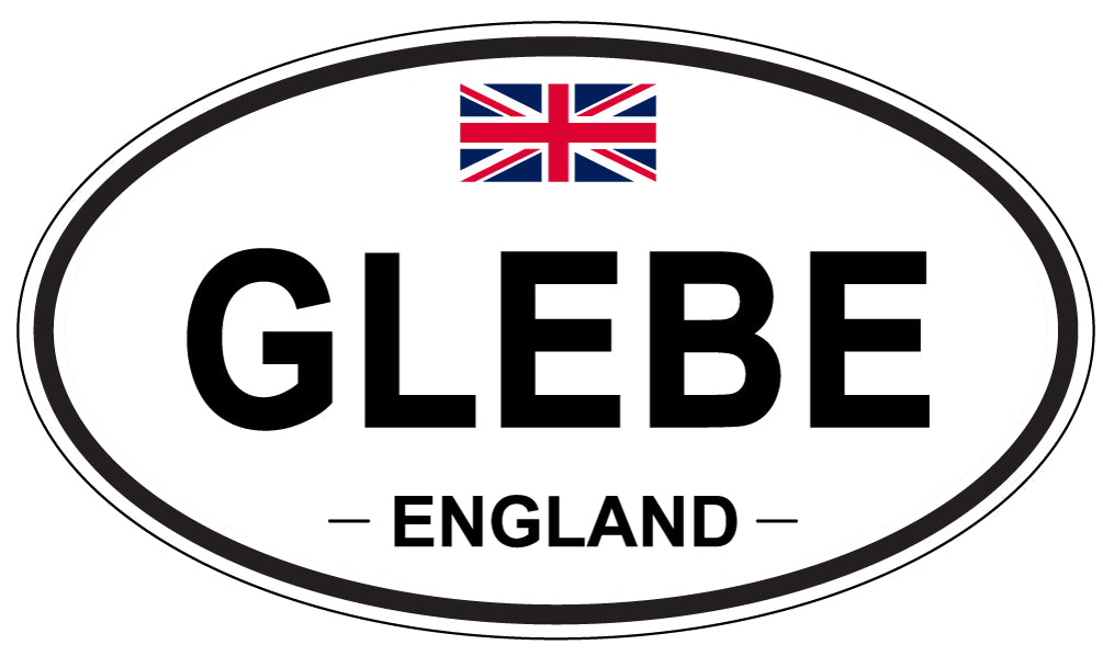 GLEBE, ENGLAND - Oval Sticker