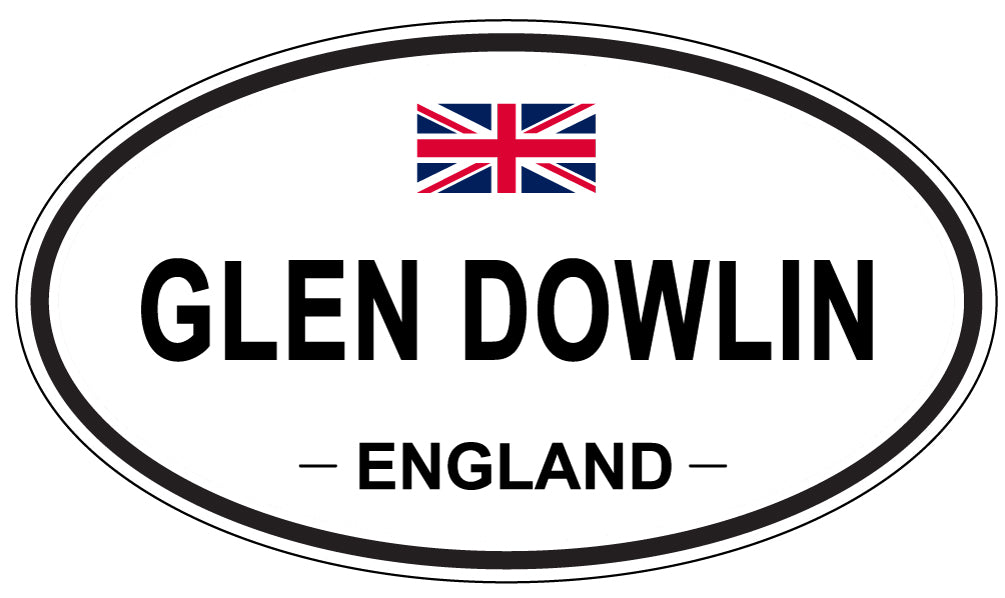 GLEN DOWLIN, ENGLAND - Oval Sticker