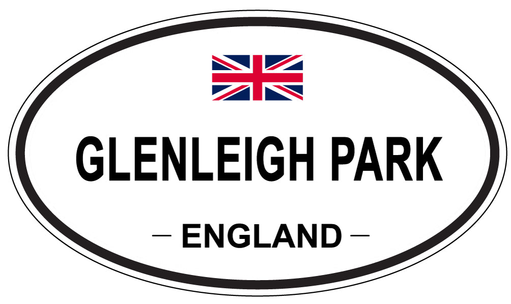 GLENLEIGH PARK, ENGLAND - Oval Sticker