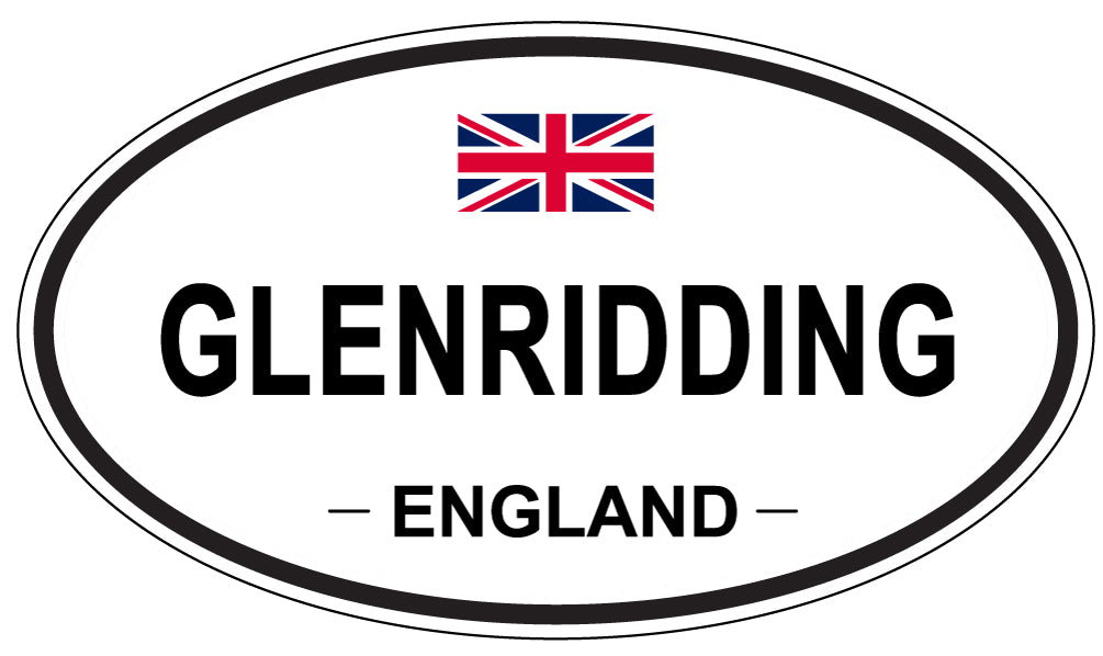 GLENRIDDING, ENGLAND - Oval Sticker