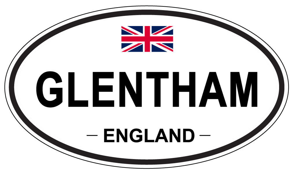 GLENTHAM, ENGLAND - Oval Sticker