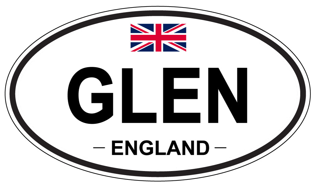 GLEN, England - Oval Magnet