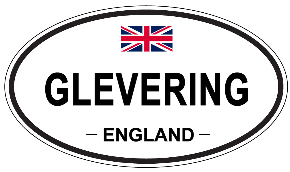 GLEVERING, England - Oval Magnet