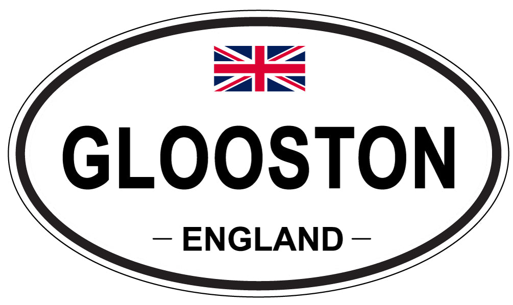 GLOOSTON, ENGLAND - Oval Sticker