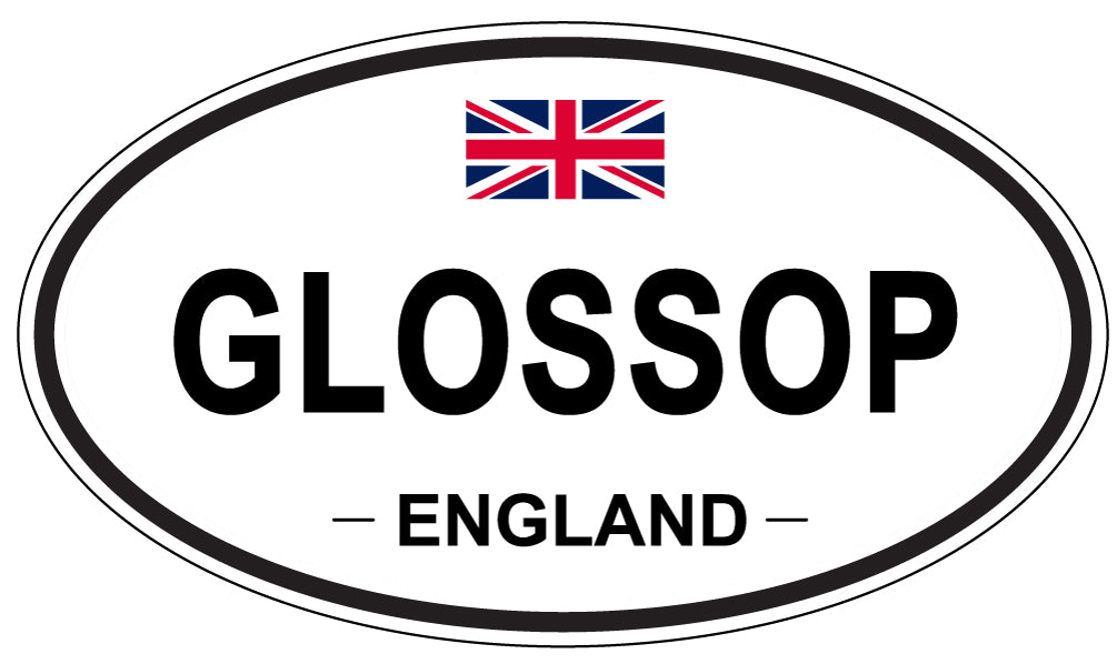 GLOSSOP, ENGLAND - Oval Sticker