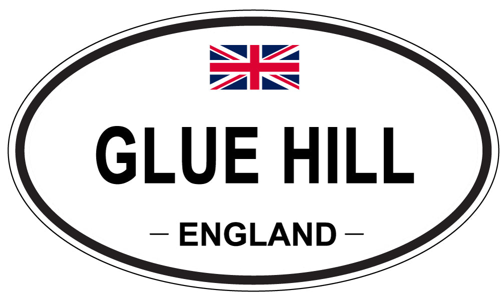 GLUE HILL, ENGLAND - Oval Sticker