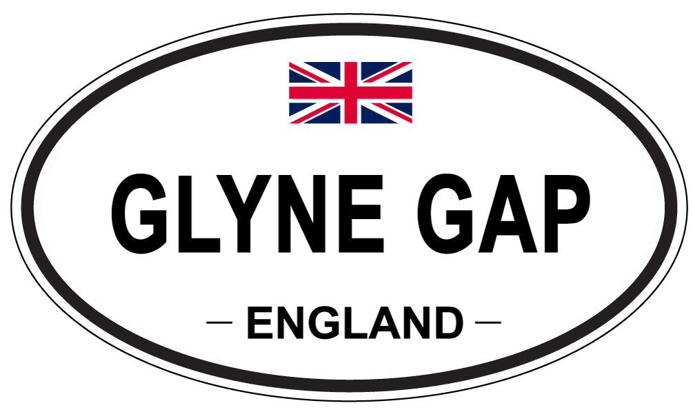 GLYNE GAP, ENGLAND - Oval Sticker