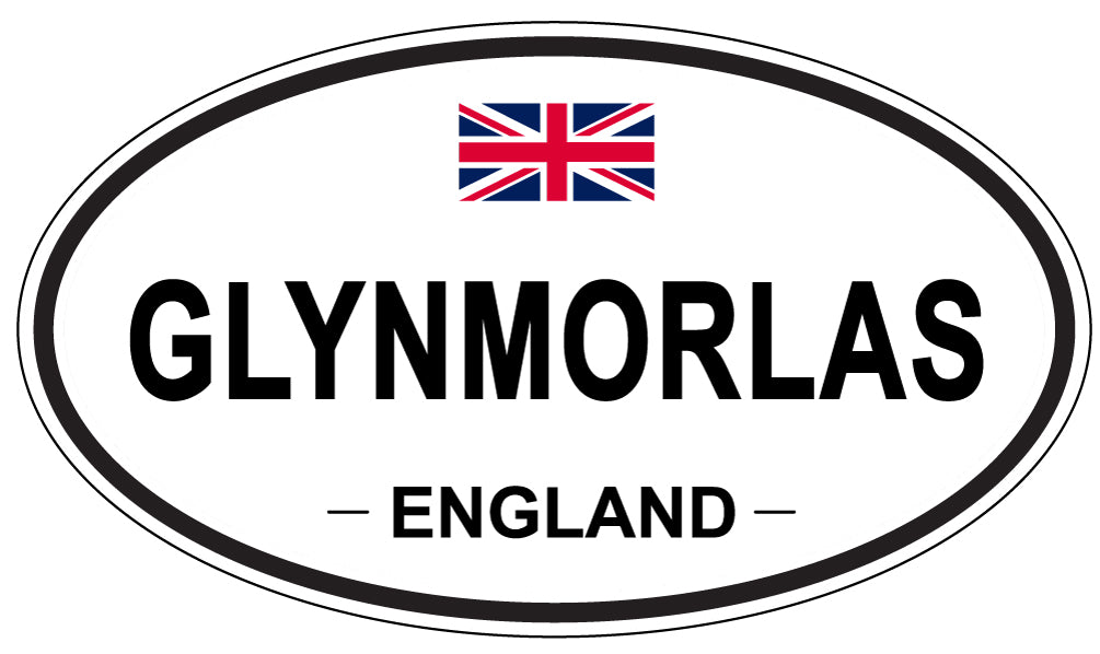 GLYNMORLAS, ENGLAND - Oval Sticker