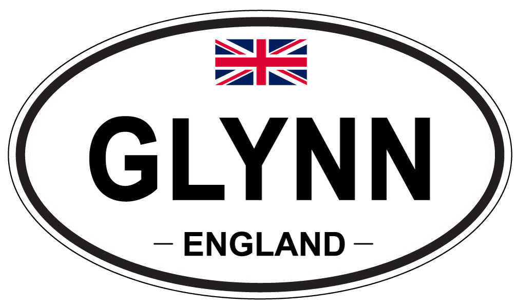 GLYNN, ENGLAND - Oval Sticker
