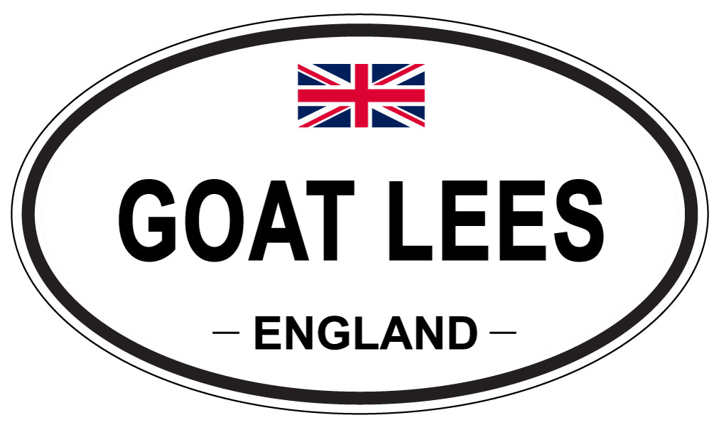 GOAT LEES, ENGLAND - Oval Sticker