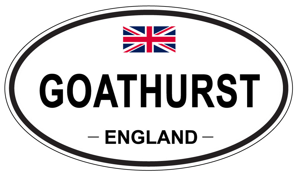 GOATHURST, ENGLAND - Oval Sticker
