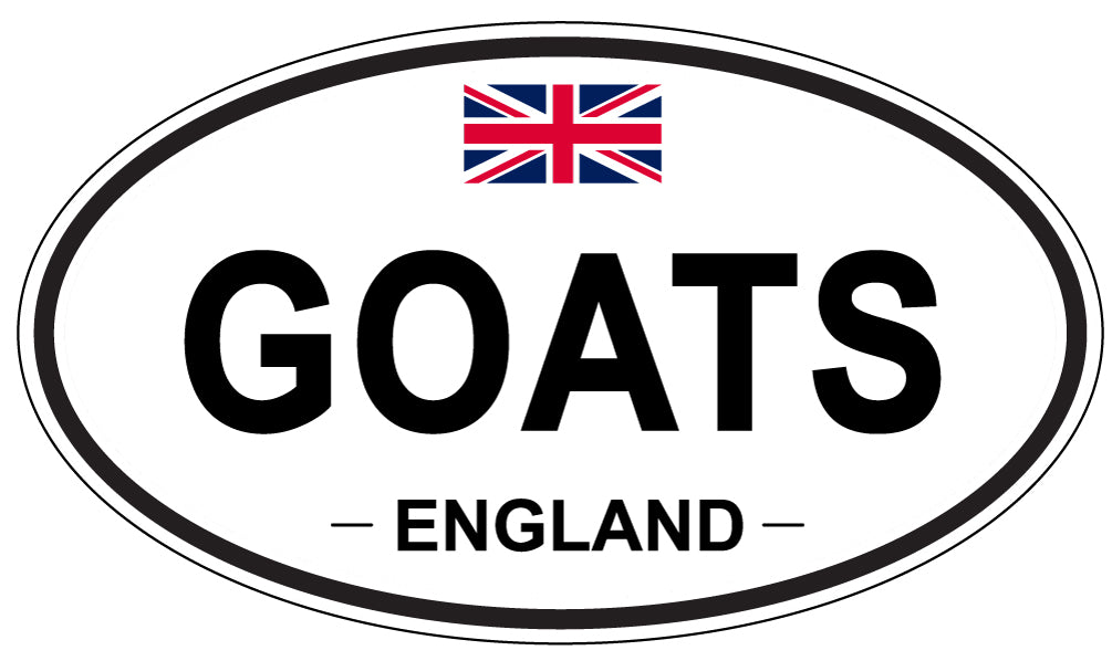 GOATS, England - Oval Magnet