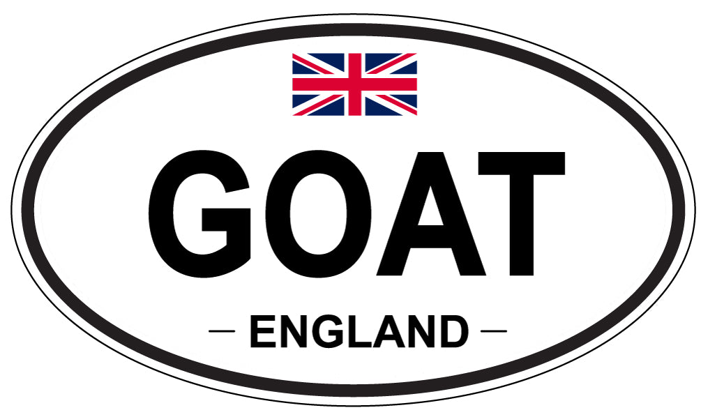 GOAT, England - Oval Magnet