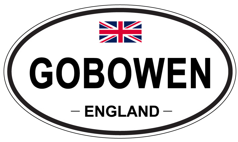 GOBOWEN, ENGLAND - Oval Sticker