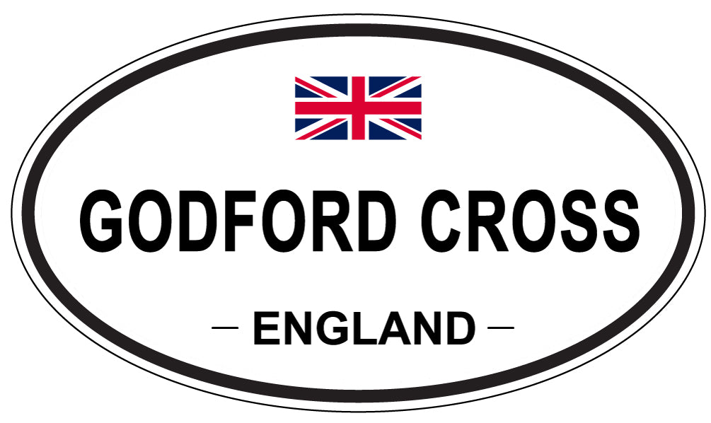 GODFORD CROSS, ENGLAND - Oval Sticker