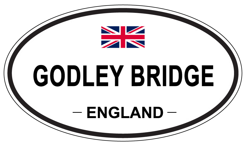 GODLEY BRIDGE, England - Oval Magnet