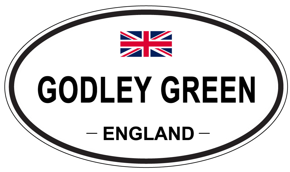 GODLEY GREEN, ENGLAND - Oval Sticker