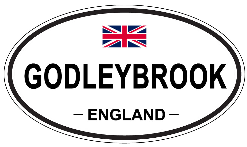 GODLEYBROOK, ENGLAND - Oval Sticker