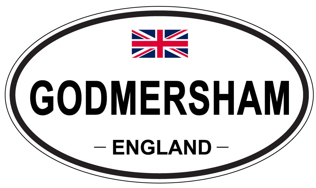 GODMERSHAM, ENGLAND - Oval Sticker