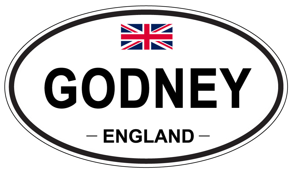 GODNEY, ENGLAND - Oval Sticker