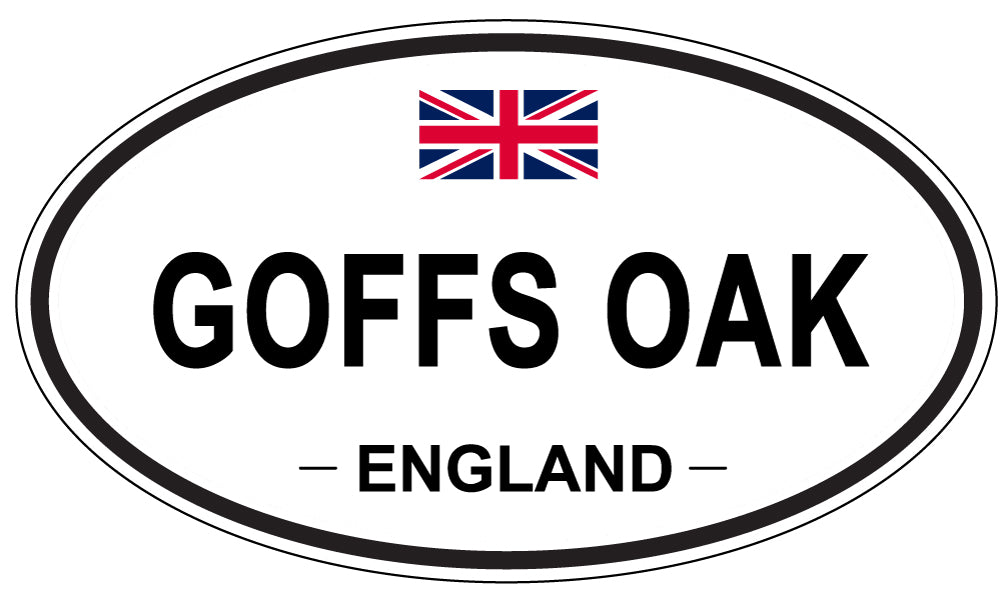 GOFFS OAK, ENGLAND - Oval Sticker