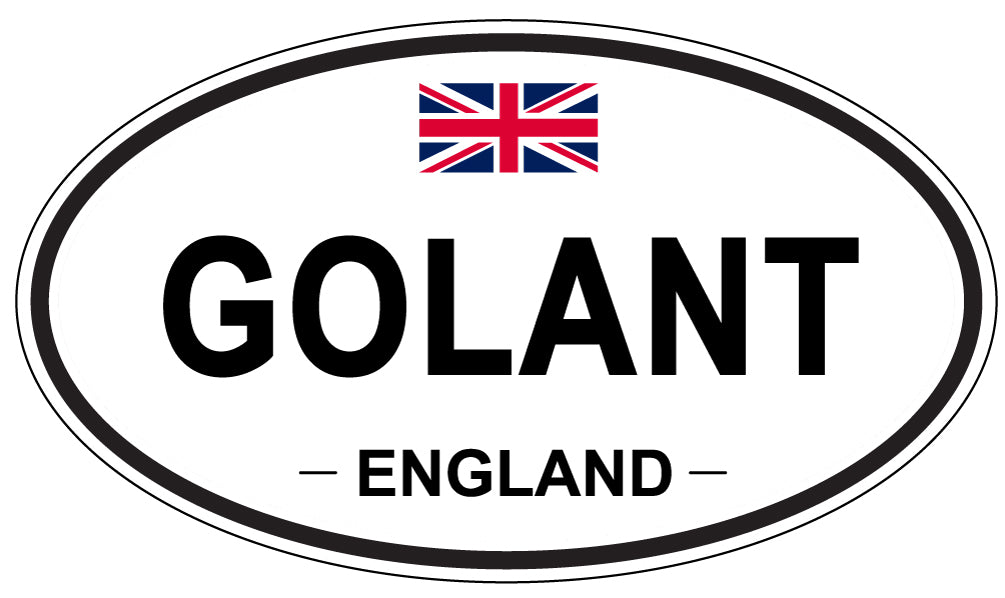 GOLANT, ENGLAND - Oval Sticker
