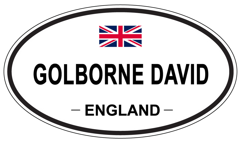 GOLBORNE DAVID, ENGLAND - Oval Sticker