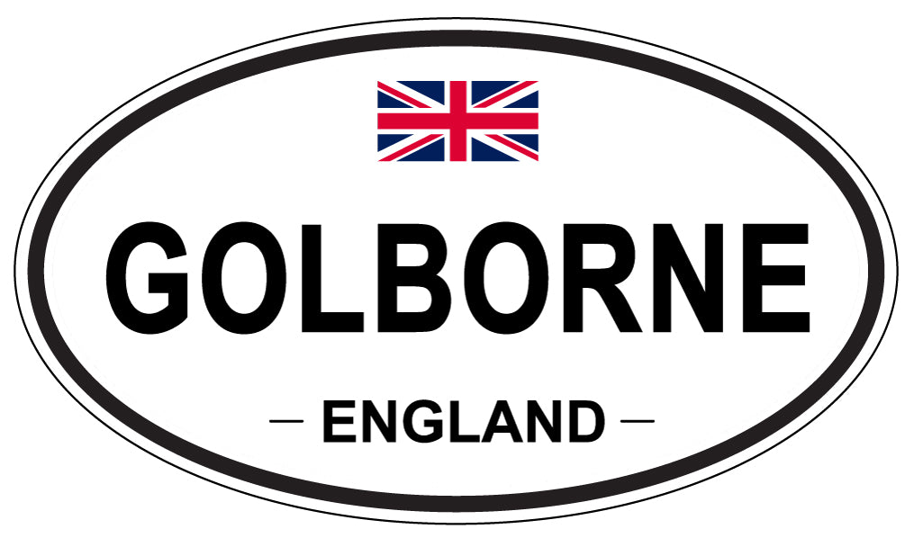 GOLBORNE, ENGLAND - Oval Sticker