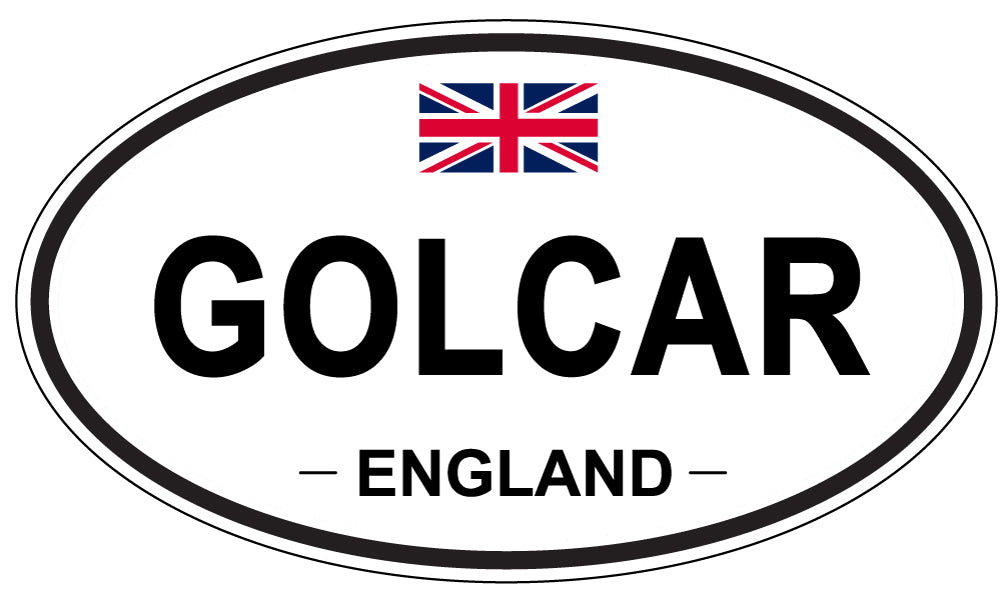 GOLCAR, England - Oval Magnet
