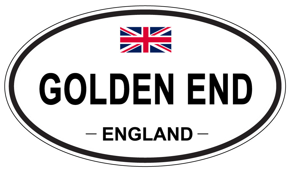 GOLDEN END, England - Oval Magnet