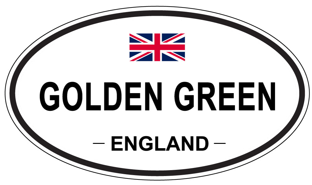 GOLDEN GREEN, ENGLAND - Oval Sticker